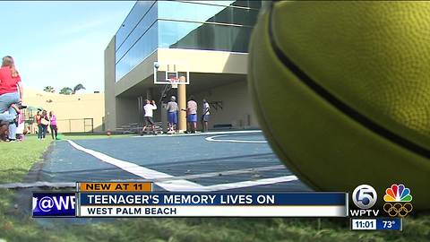 Basketball court dedicated to teen killed in hit-and-run crash