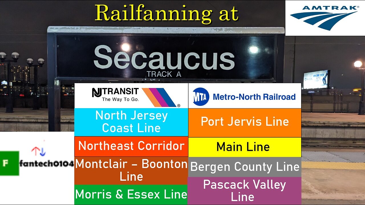 Railfanning at Secaucus Junction both levels: Featuring NJ Transit, Amtrak & Metro North!