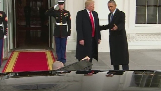 President Obama, President-elect Trump motorcade to Inauguration