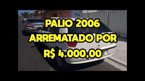 ARREMATEI UM PALIO 2006 POR R$ 4.000,00 (PARCELADO) E MOSTREI TODOS OS DETALHES DA ARREMATAÇÃO.