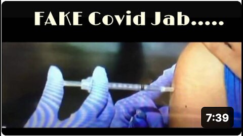 FAKE Covid Jab.....