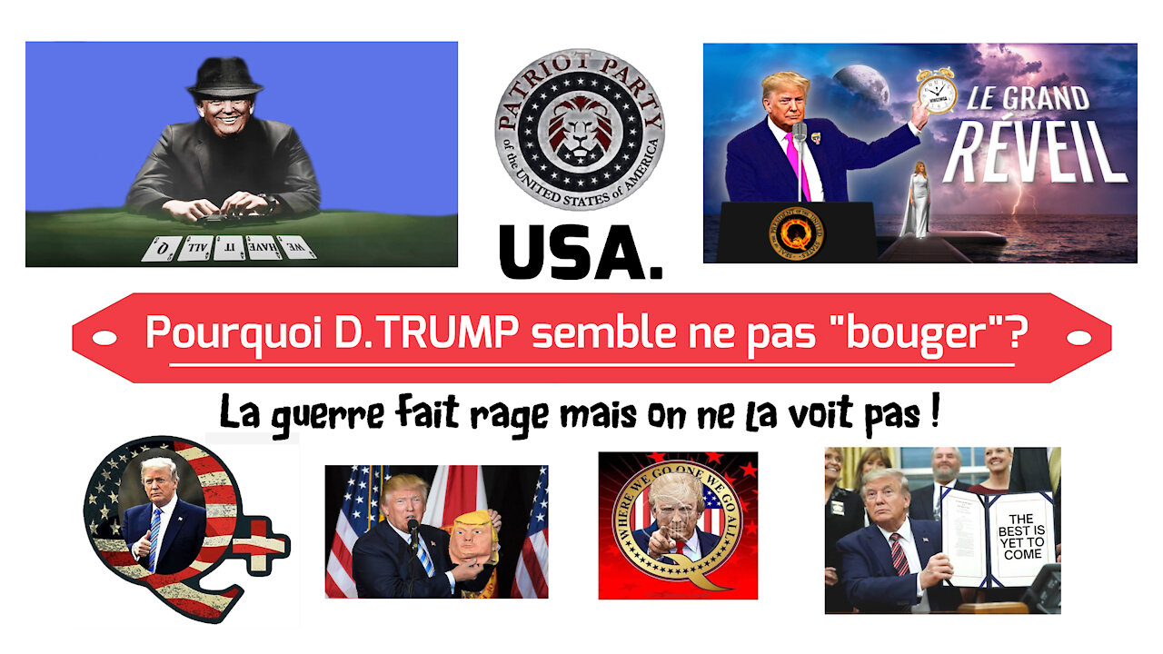 USA / Pourquoi D.TRUMP semble ne pas "bouger"? La réponse est ici ... (Hd 1080)