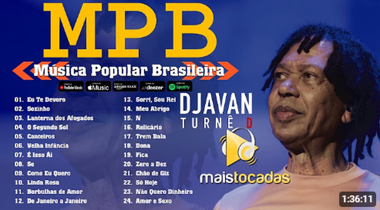 Best of Brazilian Music - MPB The Best Oldies - Djavan - Tim Maia - Fagner - Zé Ramalho