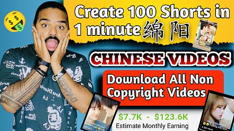 इस नये Free CHINESE App से Video उठा कर YouTube पर डालो | 🤑1 Lakh महीना कमाओ | 100% Copyright Free