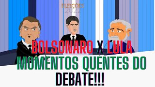 LULA X BOLSONARO: momentos QUENTES do DEBATE