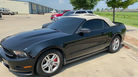 Tulsa Auto Wraps | White Glove Auto | Mustang Convertible