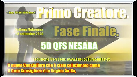 Primo Creatore. Fase Finale