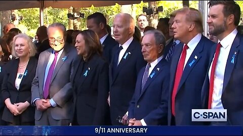 Trump, Vance, Biden, Harris Together At 9/11 Ceremony In NYC