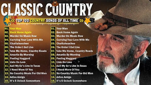 Don Williams, Alan Jackson, Kenny Rogers - Best Classic Country Music