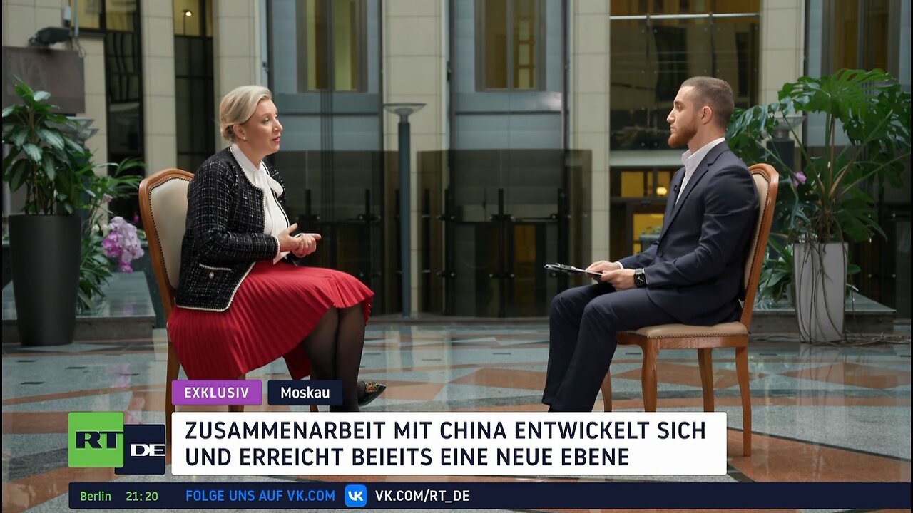 Maria Sacharowa im Exklusiv-Interview mit RT China – Highlights