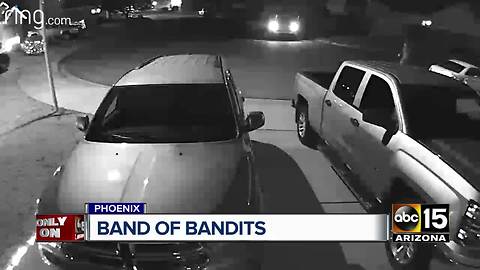 Burglars caught on video peeking into cars