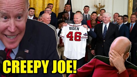 CONFUSED Joe Biden makes CREEPY request during Atlanta Braves White House visit! This is DISTURBING!