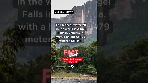 You won't believe the height of the world's highest waterfall