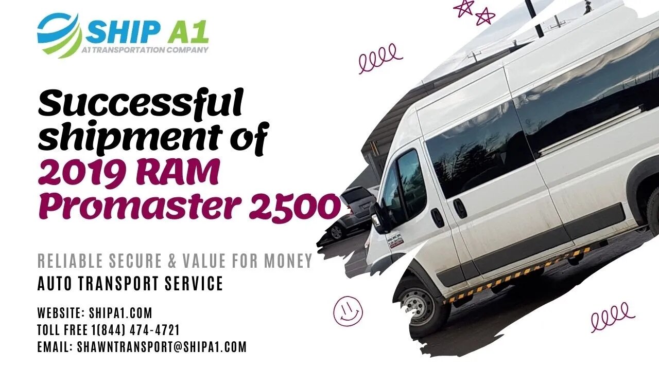 Successful shipment of 2019 RAM Promaster 2500 Done By Shipa1 Transport | @shipA1392