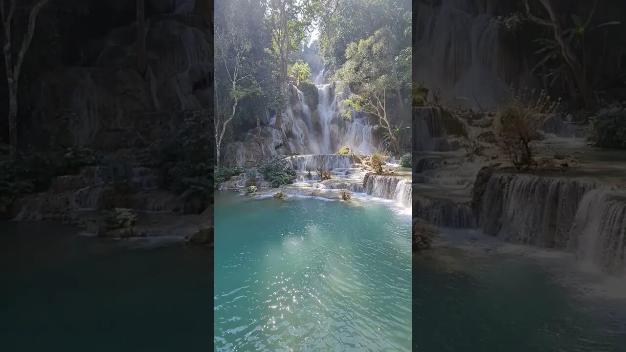 Kuang Si Waterfall Luang Prabang Laos 🇱🇦 #laos #Waterfall #shorts #luangprabang