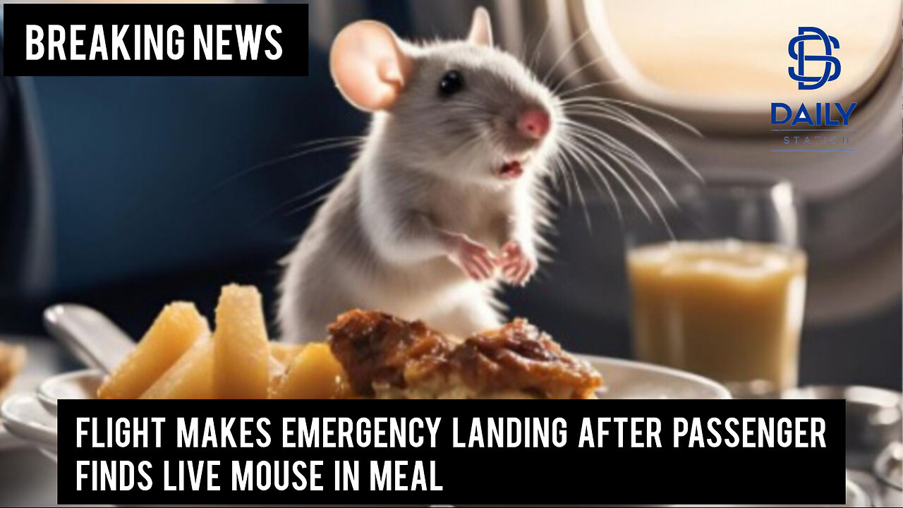 Flight makes emergency landing after passenger finds live mouse in meal|Breaking|