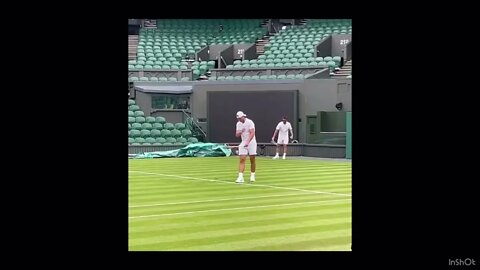 Rafael Nadal vs Matteo Berrettini Epic Practice Match - Wimbledon 2022 Highlights