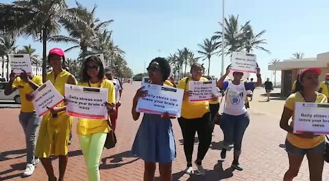 SOUTH AFRICA - Durban - Mental Health walk (Video) (amT)