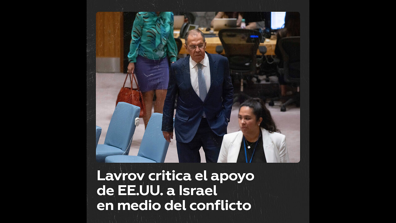 Lavrov: El apoyo de EE.UU. prolonga el conflicto en Israel y Palestina