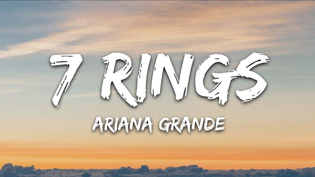 Ariana Grande (7 rings) lyrics video