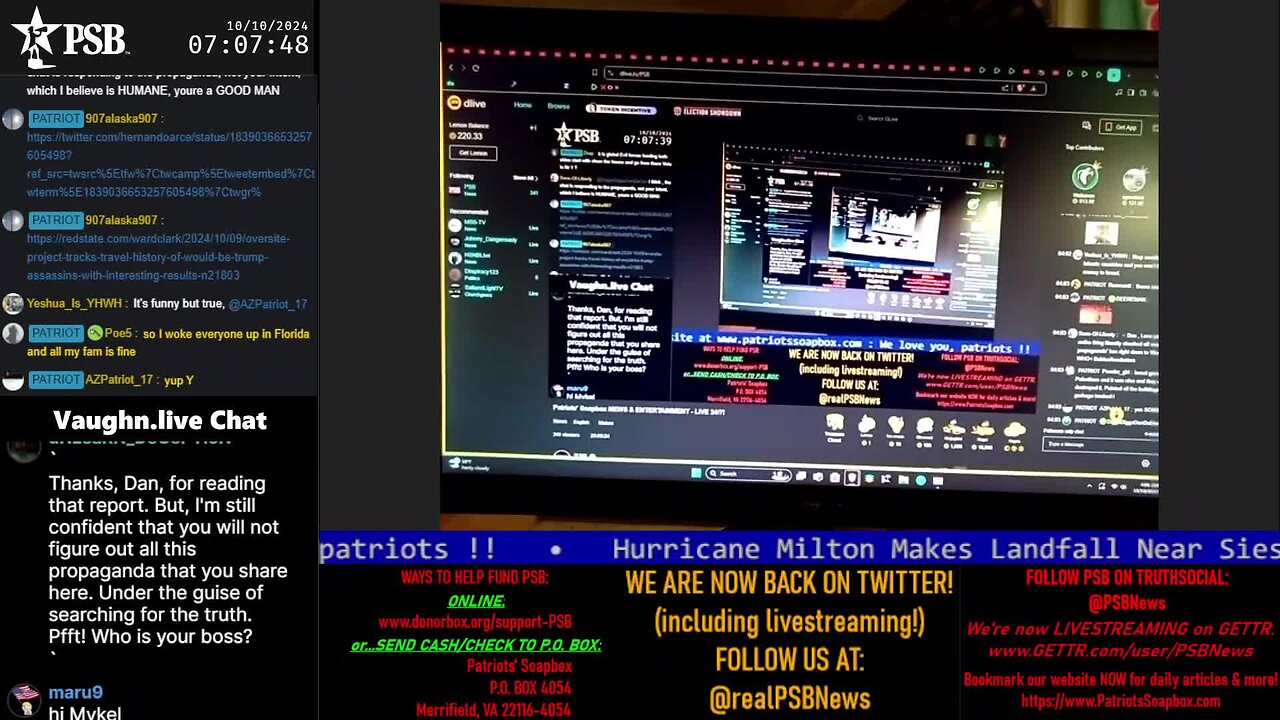 2024-10-10 07:00 EDT - Patriots Soapbox AM: with MykelJaye