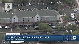 US Marshals shoot, kill arrest warrant suspect.