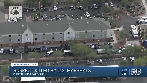 US Marshals shoot, kill arrest warrant suspect.