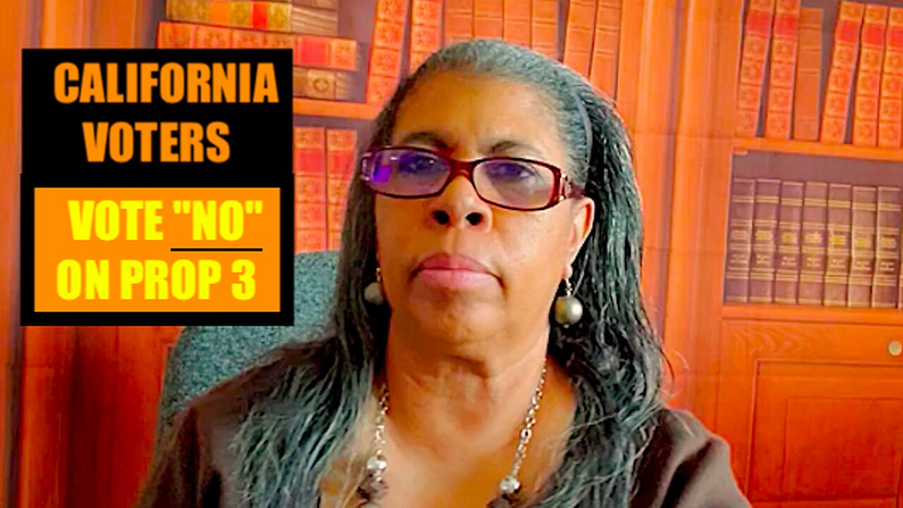 California Voters || Vote "NO" On 2024 Proposition 3 !!