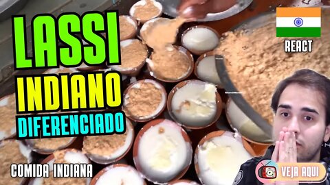 LASSI INDIANO servido em COPOS de BARRO! Reagindo a COMIDAS DE RUA INDIANAS | Veja Aqui Reacts