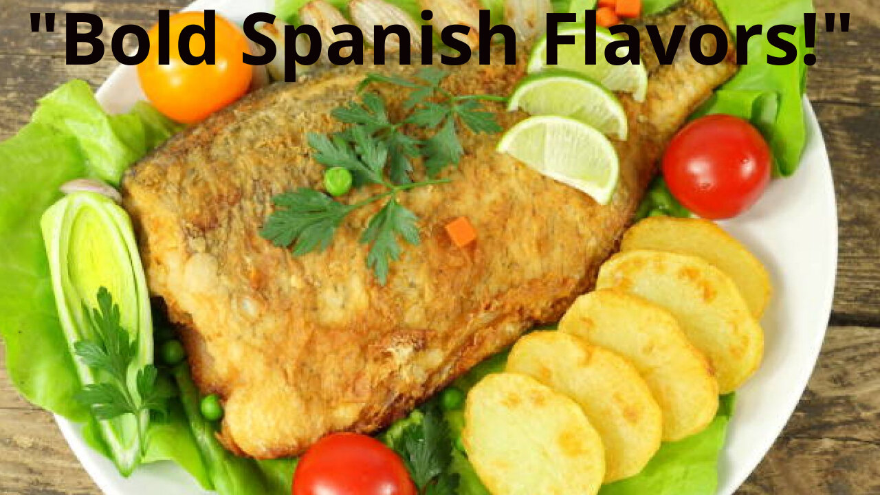 "Spanish Baked Fish with Saffron & Olive Oil | A Mediterranean Delight!"