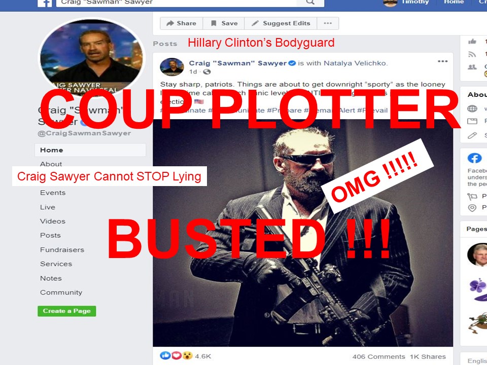 MUST SEE! DISTURBING! ORIGINAL COUP PLOTTER [CRAIG SAWYER/HILLARY'S BODYGUARD] CRASHES AND BURNS!