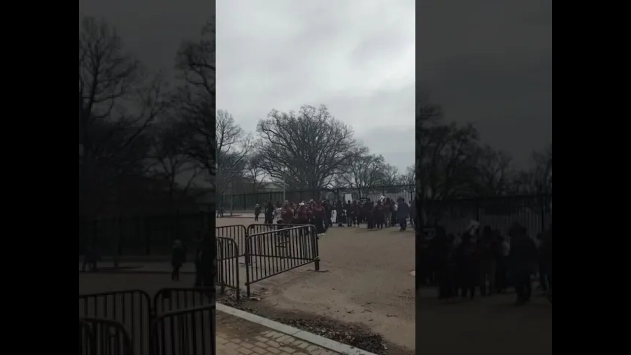 2/17/22 Nancy Drew in DC- Video 5- Military in Front of the WH- Could Be Nothing- Sleepy in Ohio