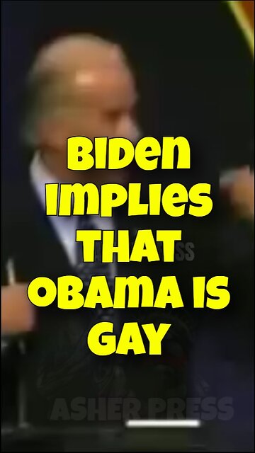 Joe Biden implying that Barack Obama is gay (June 2007)