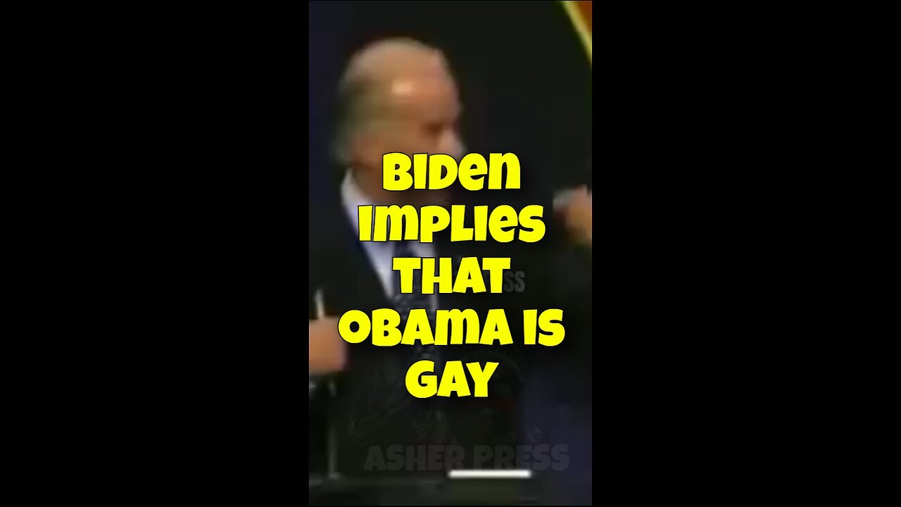 Joe Biden implying that Barack Obama is gay (June 2007)