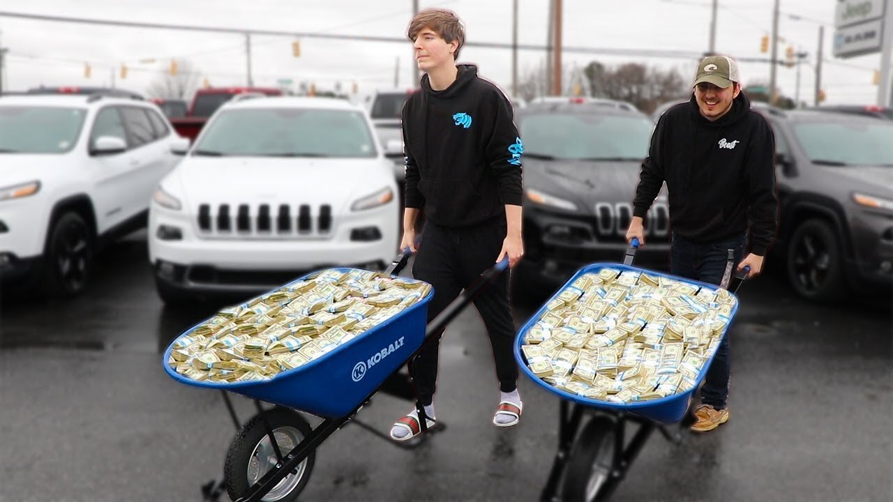 I Bought An Expensive Car Using Only $1 Bills || MrBeast || Rumble