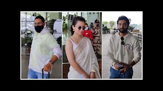 Kangana Ranaut, Sharad Malhotra & Yuvraj Singh Snapped At The Airport