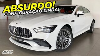 MERCEDES AMG GT 43 3.0 V6 2021 COM INTERIOR BELÍSSIMO EM VERMELHO