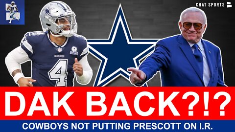 Dak Prescott NOT Going To IR According To Jerry Jones | Dak Injury News