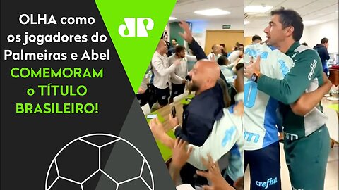 DE ARREPIAR! "O Palmeiras é CAMPEÃO!" OLHA como os jogadores e Abel Ferreira COMEMORARAM o TÍTULO!