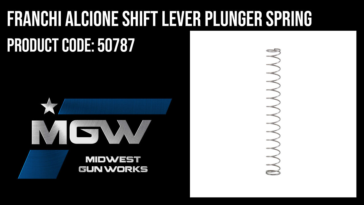 Franchi Alcione Shift Lever Plunger Spring - 50787