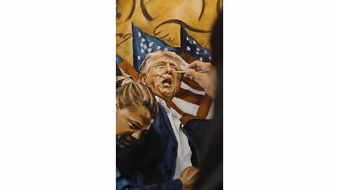 President Donald Trump painting by Vanessa Horabuena