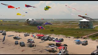 Kites Take Flight 2021 Sponsored by Inspirational Crossroads - A Drone View Video