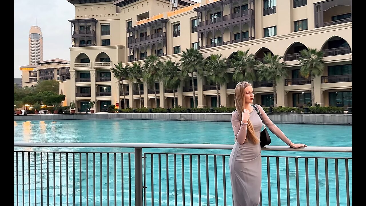 Dubai Burj Khalifa Vibrant City Center, Ramadan, Light [ 4K ]