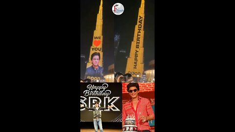 #Shorts #YTShorts Dubai's #BurjKhalifa lights up on #ShahRukhKhan's 56th birthday.