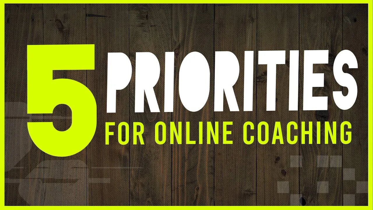 Top 5 Coaching Priority Activities With Organic or Paid Traffic