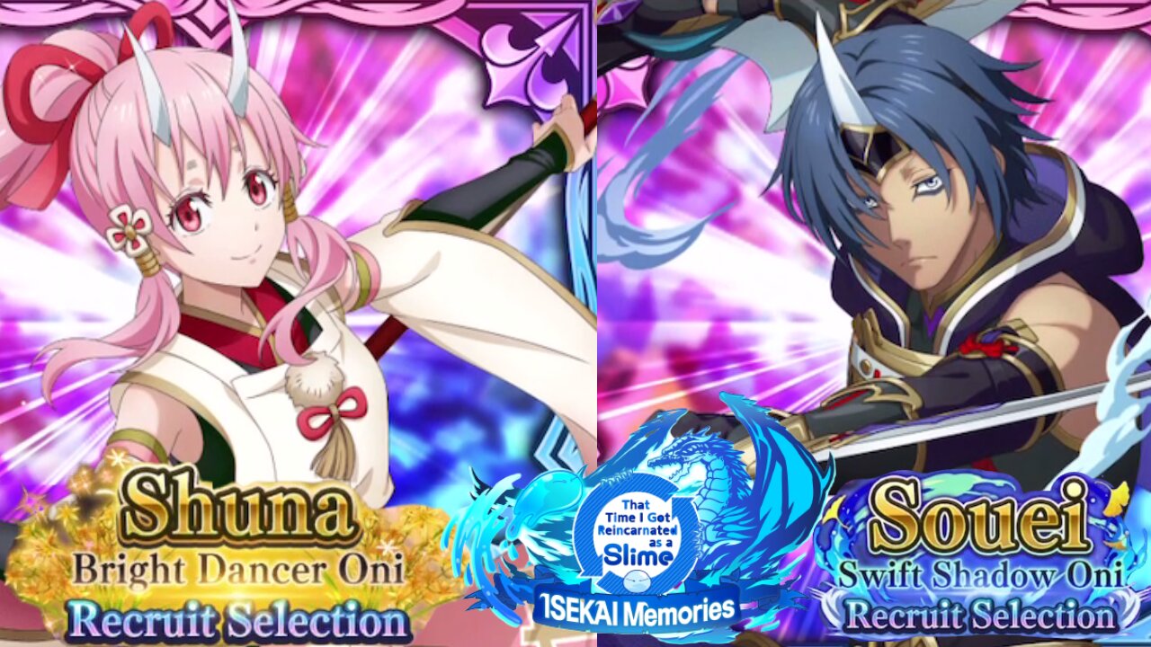 SLIME ISEKAI Memories: Bright Dancer Oni Shuna & Swift Shadow Oni Soui Recruit Selection Summons