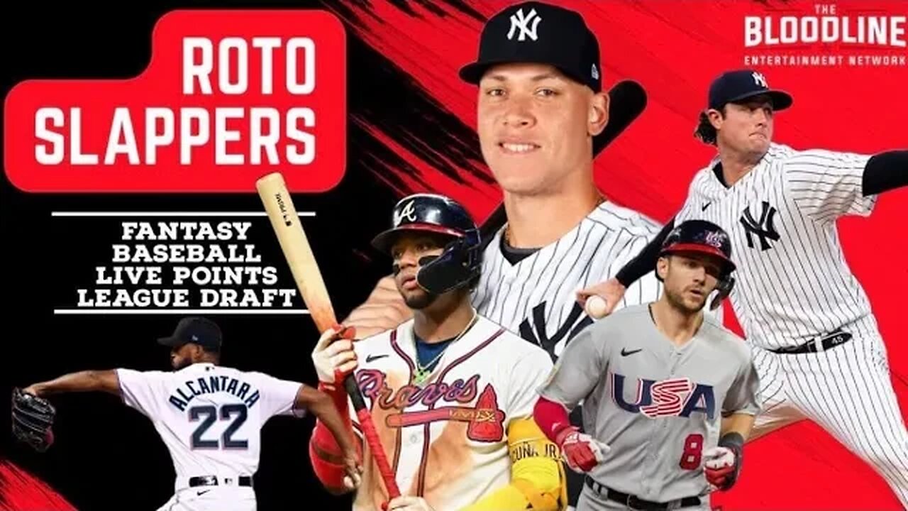 Roto Slappers - LIVE Fantasy Baseball Points League Draft #mlb #wbc #fantasybaseball