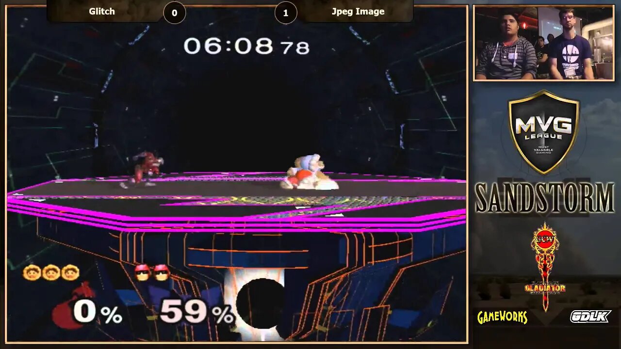 MVG Sandstorm: Singles RR - Glitch (Ice Climbers) vs. JpegImage (Falcon)