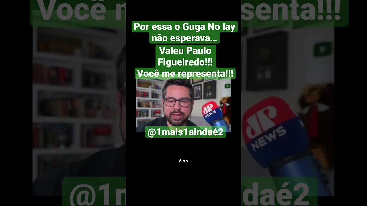 O Guga Noblat (filho) esquerdista completamente desrespeitoso, levou o que merecia… kkkkkkkkkkkk