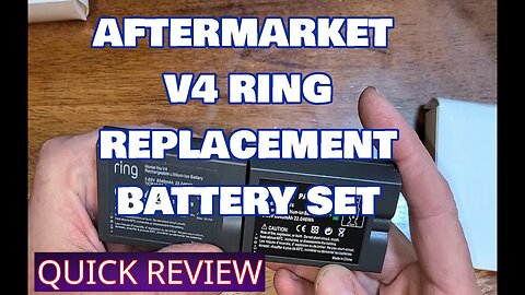 V4 Rechargeable Aftermarket RING Replacement Battery Set With Charger